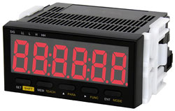 DT-501XD-TRT, Panel Meter Tachometer, 9-35 VDC Powered, NPN Open Collector Output