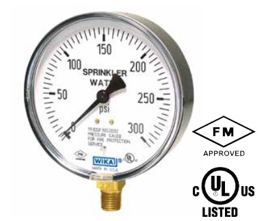 111.10 Series Brass Dry Pressure Gauge
