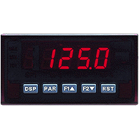 PAX Series AC Voltage & Current Meter, Red Display, AC Powered