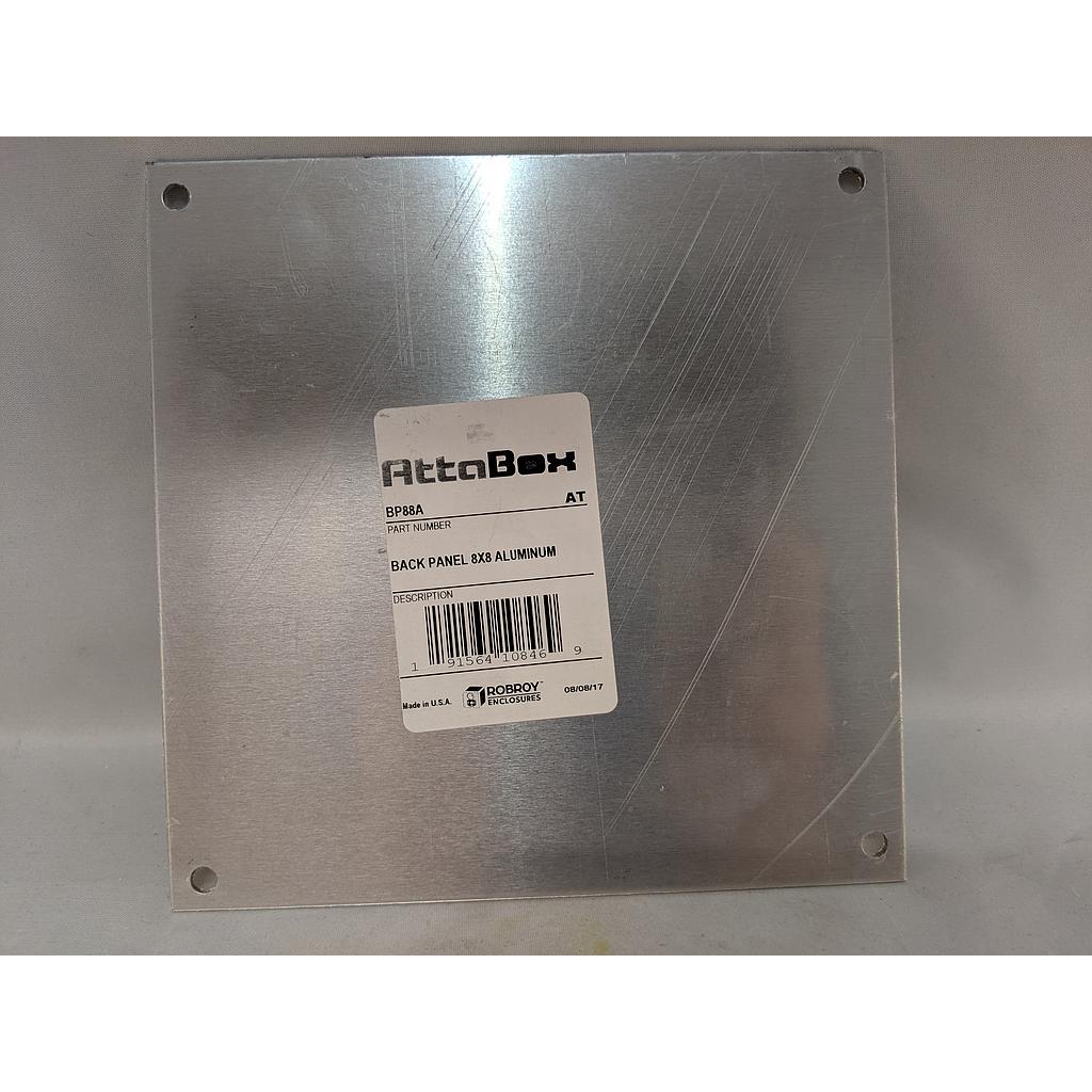 Heartland Series Standard Aluminum Back Panel 8 x 8 in.