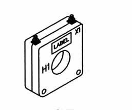 CROMPTON CURRENT TRANSFORMER 500:5 WITH FEET & TERMINALS