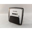 CROMPTON ELAPSED TIME METER (HOURS) 2 1/2" NON-RESET 110-130VAC 4-STUD MTG 240211AAAB