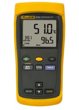 FLUKE 51-II, SINGLE INPUT THERMOMETER (5PC MIN)