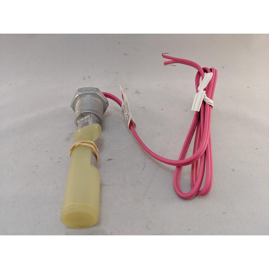 Gems LS-7, Zinc Alloy Level Float Switch, 1/2" NPT, Horizontal Mounting, SPST, 24" Leads