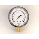 PRESSURE GAUGE, 2.5" DIAL, 1/4" NPT BOTTOM CONNECT, 0-10 PSI
