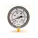 PRESSURE GAUGE 30"HG VAC X 150 PSI 2.5" 1/4"BOTTOM CONN 2%