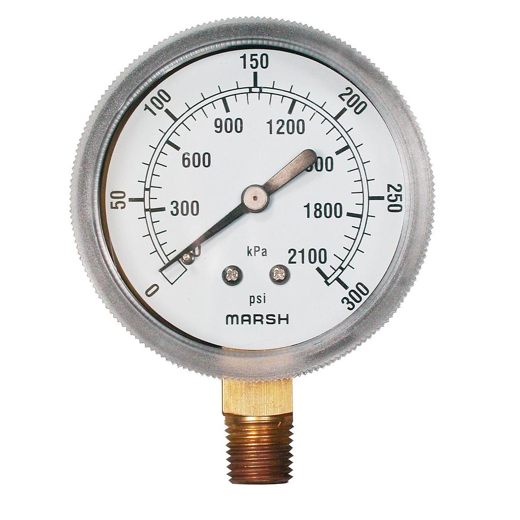 PRESS GAUGE 0-160PSI 3.5"FF CASE 1/4"NPT CBM