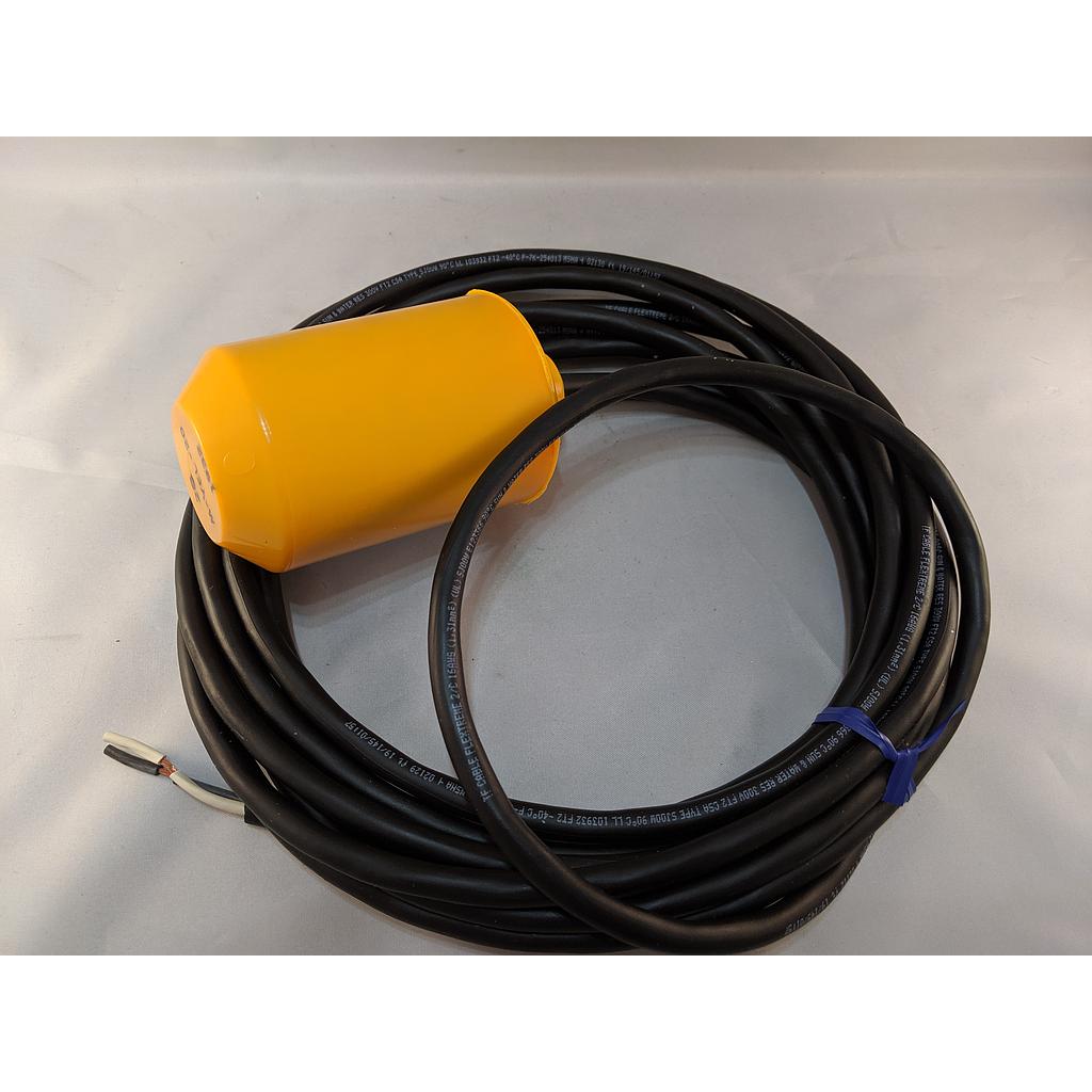 MECHANICAL FLOAT 13AMP, SPST-NORMALLY CLOSED, NARROW ANGLE, 20' CABLE