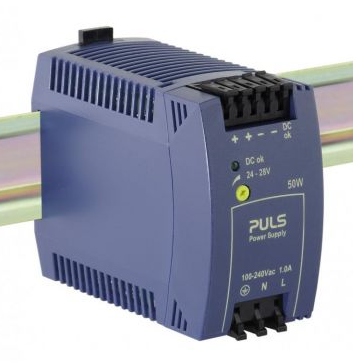 DC POWER SUPPLY, 85/375VDC IN, SINGLE PHASE 100/240VAC IN, 24/28VDC OUT, 2.1AMP, 50 WATT W/PLUG CONNECTORS