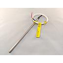 Pyromation RTD Assembly, Single 3-Wire, 1/4" OD x 8" Sheath, 24" FPM Leads (2" Split, 1/4" Stripped) w/Heat Shrink
