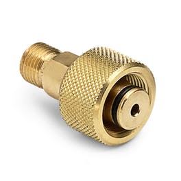1/2" tube fitting x male Quick-test, no check-valve, brass