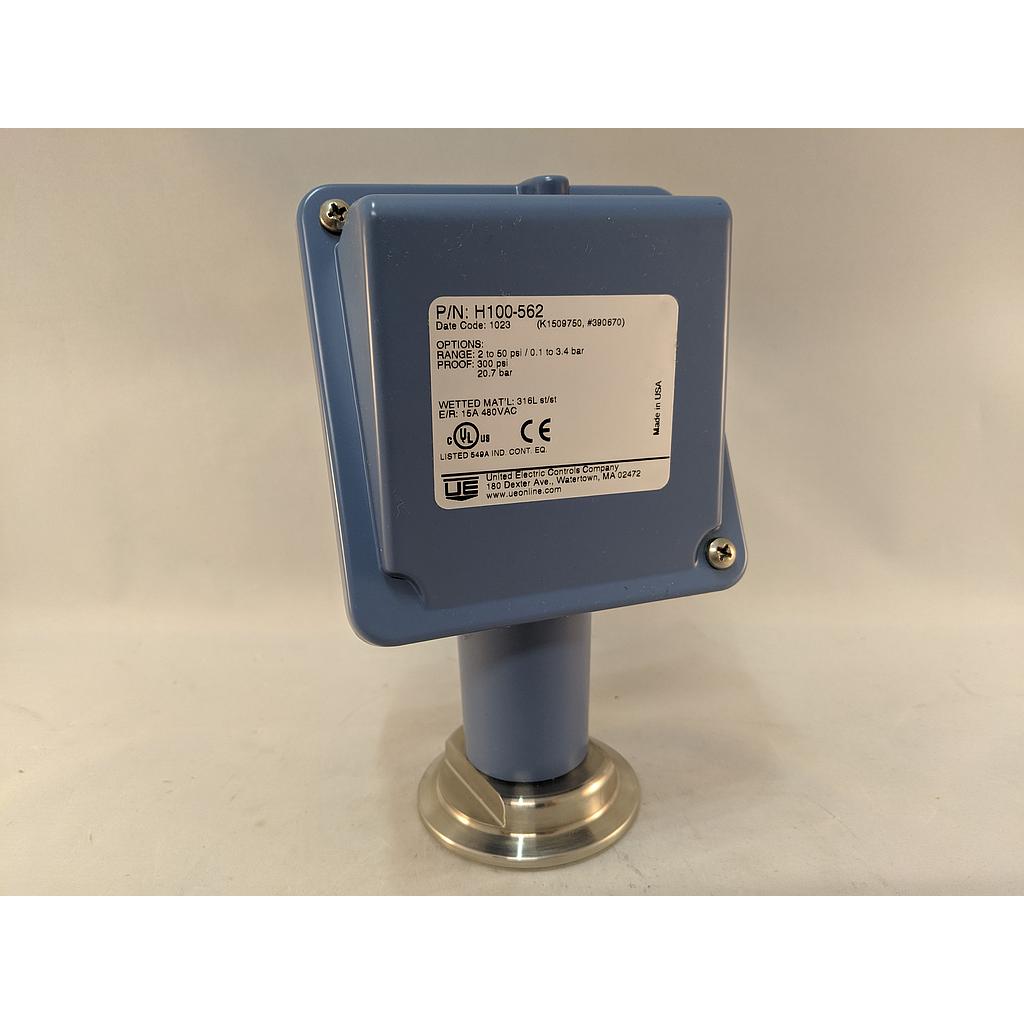 UEC 100 SERIES PRESSURE SWITCH 2-50PSI, 2 INCH SANITARY CONNECTION