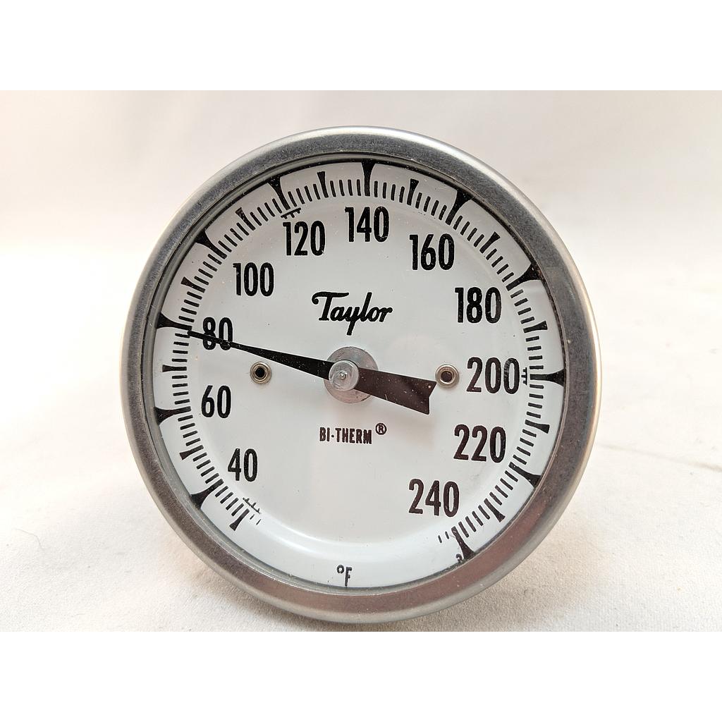 BI-METAL THERM 3"BACK CONNECTED 30/240F 2.5"STEM 1/2"NPT