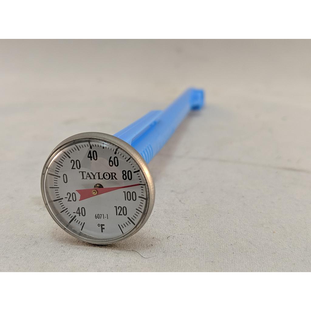 BI-METAL THERMOMETER 1"DIAL 5"STEM -40/120F 1% ACCURACY