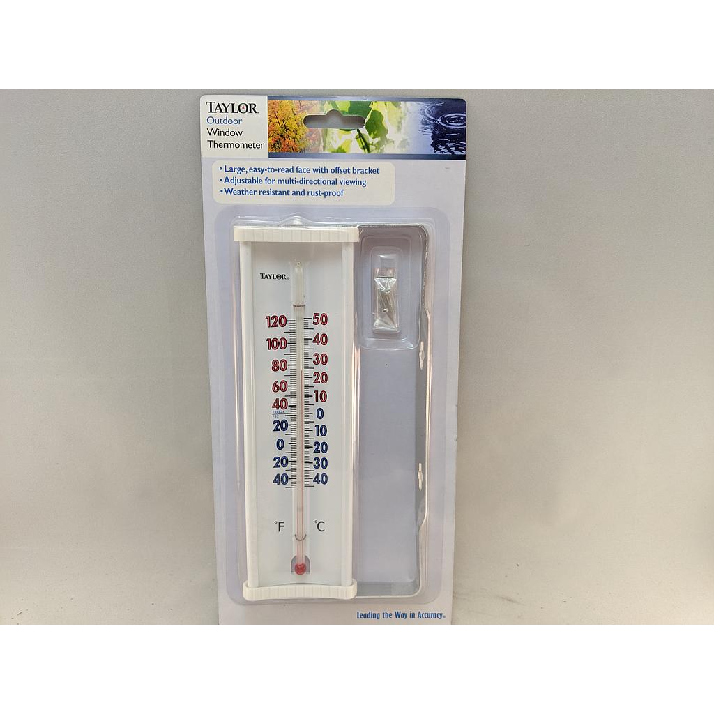 TEMPRITE WINDOW THERMOMETER 8" LONG 60/120F & C 5316
