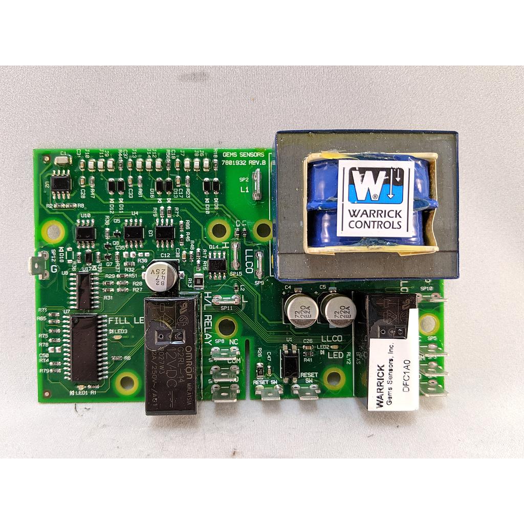 Dual Function Level Control, 26k Ohm Sensitivity, 120VAC, 1/16" Panel Standoff Mount