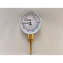 TRIDICATOR GAUGE 0-200PSI/70-320F 1/2"NPT BOTTOM MOUNT