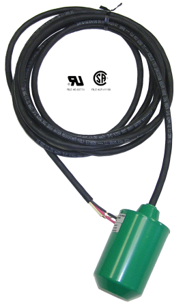 Mechanical Float 13 Amp, SPDT-Form C, Wide Angle, 60' SJO 16/3 Cable