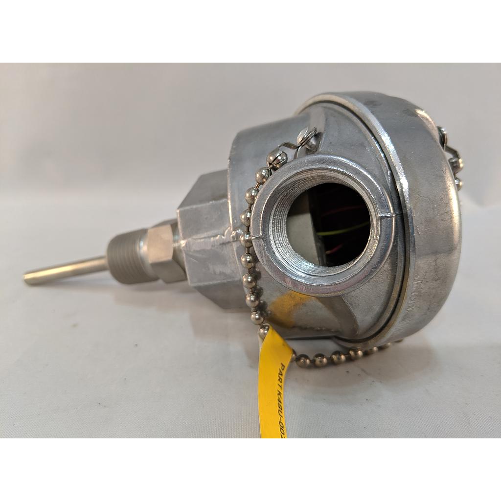 TYPE K THERMOCOUPLE, 1/4" X 2", 1/2"SS THREAD, WITH HEAD GROUNDED
