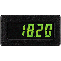 CUB Series CUB4 DC Current Meter with Yellow/Green Backlighting