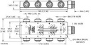 Turck Actuator and Sensor Junction Box, 7/8 minifast I/O Ports, " (8 RKF 30-X9-RSF120)