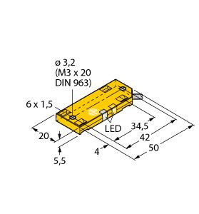 Turck Capacitive Sensor (BC10-QF5.5-AP6X2/S250)