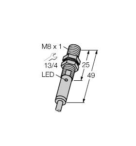 Turck Inductive Sensor, Stainless Steel Front (BI1.5-EG08F-AP6X)