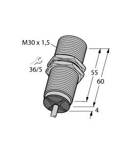 Turck Inductive Sensor, With Analog Output (BI10-M30-LIU 7M)