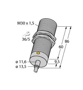 Turck Inductive Sensor (BI10-M30T-RZ3X)