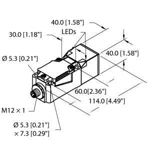 Turck Inductive Sensor, With Analog Output (BI15-CP40-LIU-H1141)