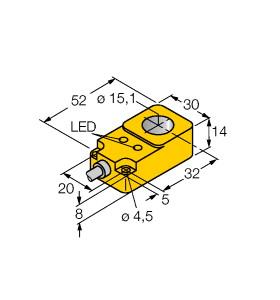 Turck Inductive Sensor, Ring Sensor (BI15R-Q14-AP6X2)