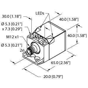 Turck Inductive Sensor (BI15U-CK40-AN6X2-H1141 W/BS2.1)