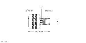 Turck Inductive Sensor (BI1-EG05K-AN6X)