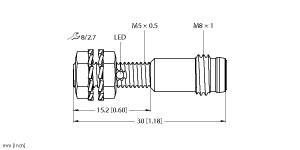 Turck Inductive Sensor (BI1-EG05K-AN6X-V1331)