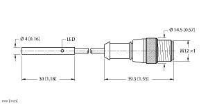 Turck Inductive Sensor (BI1-EH04-AP6X-0.3-RS4T)
