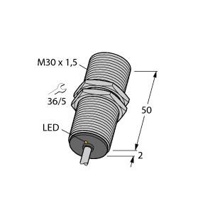 Turck Inductive Sensor, Stainless Steel Front (BI20-EG30F-AP6X)