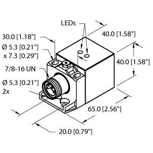 Turck Inductive Sensor (BI20U-CA40-ADZ30X2-B1131 W/BS2.1)