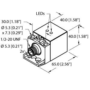 Turck Inductive Sensor (BI20U-CA40-ADZ30X2-B3131 W/BS2.1)