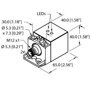 Turck Inductive Sensor (BI20U-CA40-AP6X2-H1141/S1591 W/BS2.1)