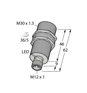 Turck Inductive Sensor (BI20U-MT30-AN6X-H1141)