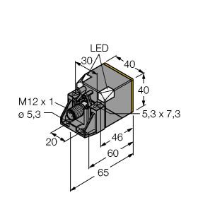 Turck Inductive Sensor, With Extended Switching Distance (BI20U-QV40-AP6X2-H1141)