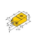 Turck Inductive Sensor, With Extended Temperature Range (BI22-Q20-RN6X2/S400-S946)