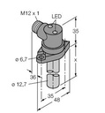 Turck Inductive Sensor, For High Pressures (BI2-CRS260-AN4X2-H1141/S34)