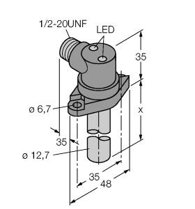 Turck Inductive Sensor, For High Pressures (BI2-CRS317-ADZ30X2-B3131/S34)
