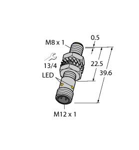 Turck Inductive Sensor, With Increased Switching Distance (BI2-M08K-AP6X-H1341)