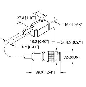 Turck Inductive Sensor (BI2-Q10S-AZ31X-0.2-SB3T)