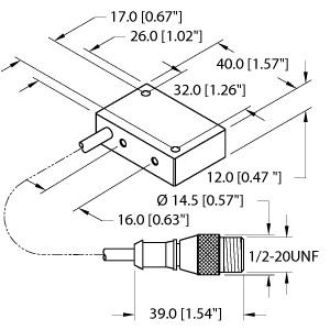Turck Inductive Sensor (BI2-Q12-AZ31X-0.2-SB3T)
