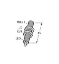 Turck Inductive Sensor, Stainless Steel Front (BI3-EG08FE-RN6X)