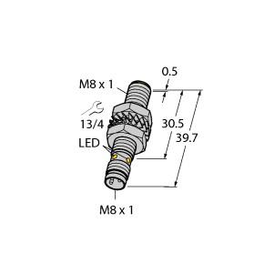 Turck Inductive Sensor, With Increased Switching Distance (BI3-M08-AP6X-V1131)