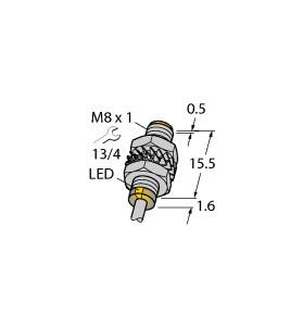 Turck Inductive Sensor, With Increased Switching Distance (BI3-M08KK-AN6X)